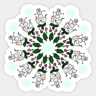 CHRISTMAS MANDALA Sticker